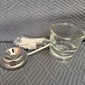 NEW Philips Sonicare Charger Base CBA1001 Diamond Clean Charger & Glass Cup Set